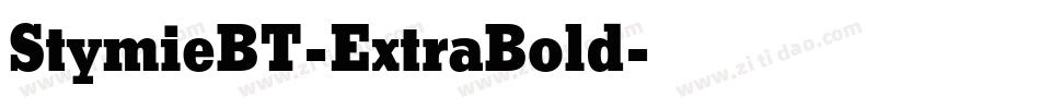 StymieBT-ExtraBold字体转换