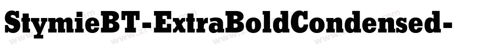 StymieBT-ExtraBoldCondensed字体转换