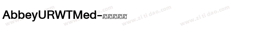 AbbeyURWTMed字体转换
