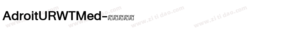 AdroitURWTMed字体转换