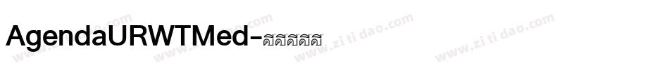 AgendaURWTMed字体转换