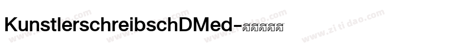 KunstlerschreibschDMed字体转换
