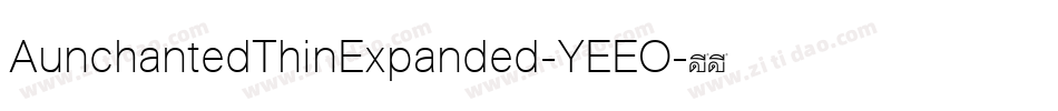 AunchantedThinExpanded-YEEO字体转换