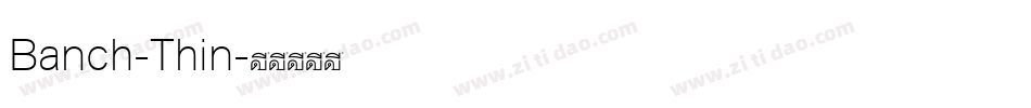 Banch-Thin字体转换