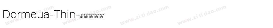 Dormeua-Thin字体转换