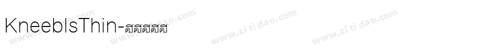 KneeblsThin字体转换