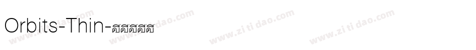 Orbits-Thin字体转换