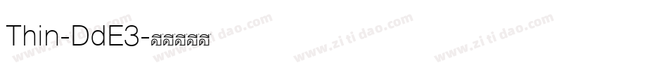 Thin-DdE3字体转换 Thin-DdE3字体转换