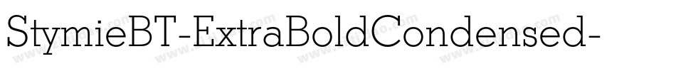 StymieBT-ExtraBoldCondensed字体转换