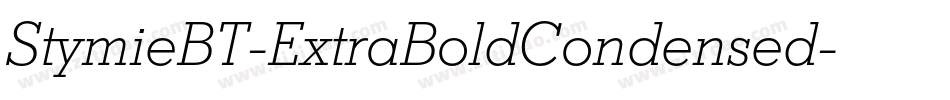 StymieBT-ExtraBoldCondensed字体转换