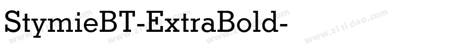 StymieBT-ExtraBold字体转换