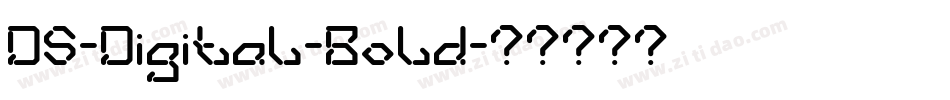 DS-Digital-Bold字体转换