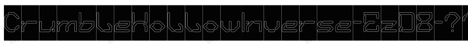 CrumbleHollowInverse-EzD8字体转换