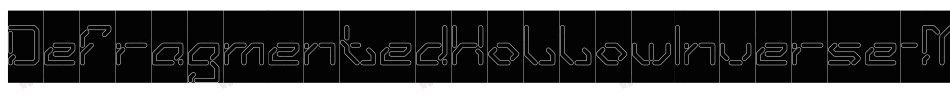 DefragmentedHollowInverse-MzeB字体转换