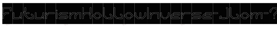 FuturismHollowInverse-Jlom字体转换