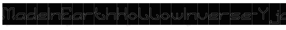 MadeInEarthHollowInverse-Yjq4字体转换 MadeInEarthHollowInverse-Yjq4字体转换