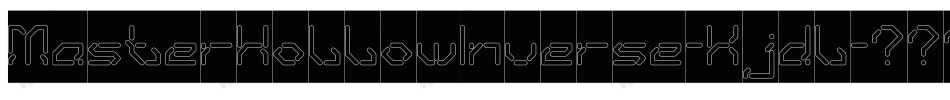 MasterHollowInverse-Kjdl字体转换