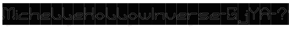 MichelleHollowInverse-GjYA字体转换