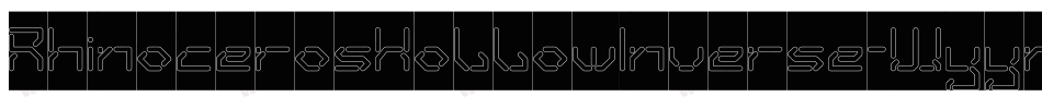 RhinocerosHollowInverse-Wyym9字体转换