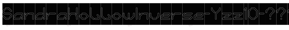SandraHollowInverse-Yzz1O字体转换