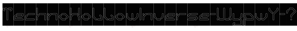 TechnoHollowInverse-WypwY字体转换