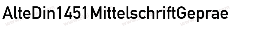 AlteDin1451MittelschriftGepraegt-oMea字体转换