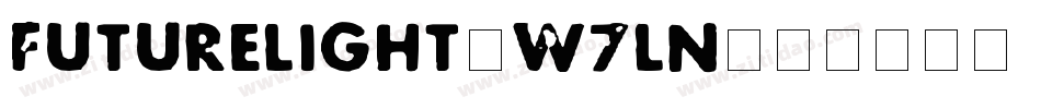 FutureLight-W7ln字体转换