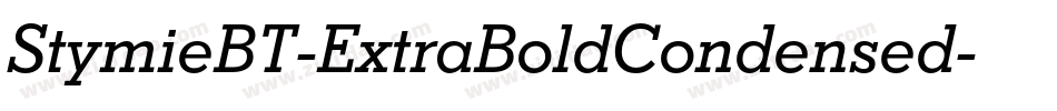 StymieBT-ExtraBoldCondensed字体转换