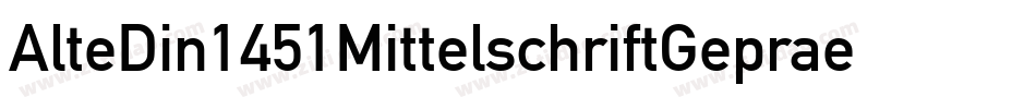 AlteDin1451MittelschriftGepraegt-oMea字体转换