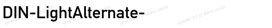 DIN-LightAlternate字体转换