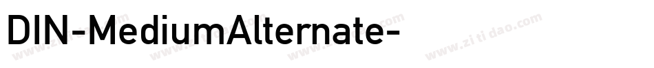 DIN-MediumAlternate字体转换