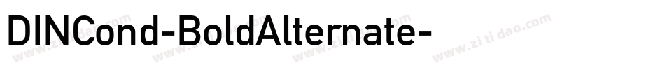 DINCond-BoldAlternate字体转换