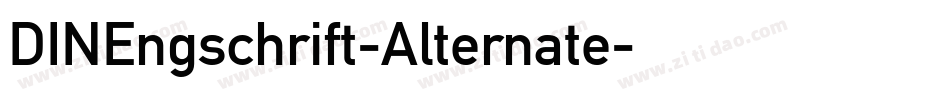 DINEngschrift-Alternate字体转换