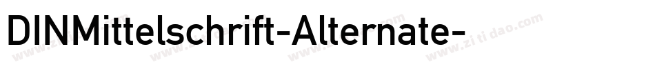 DINMittelschrift-Alternate字体转换