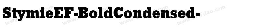 StymieEF-BoldCondensed字体转换