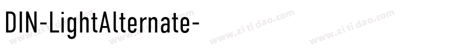 DIN-LightAlternate字体转换