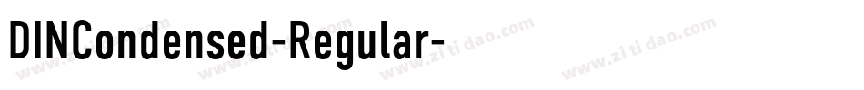 DINCondensed-Regular字体转换