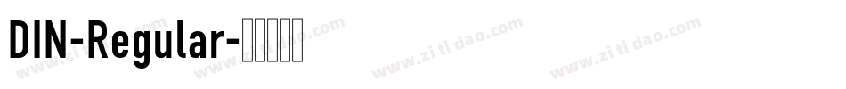 DIN-Regular字体转换