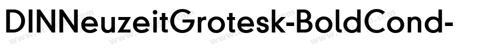 DINNeuzeitGrotesk-BoldCond字体转换