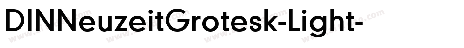 DINNeuzeitGrotesk-Light字体转换