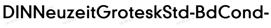 DINNeuzeitGroteskStd-BdCond字体转换