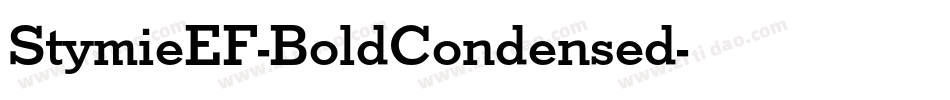 StymieEF-BoldCondensed字体转换