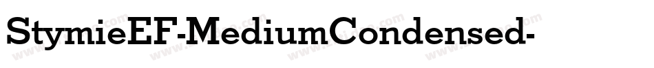 StymieEF-MediumCondensed字体转换