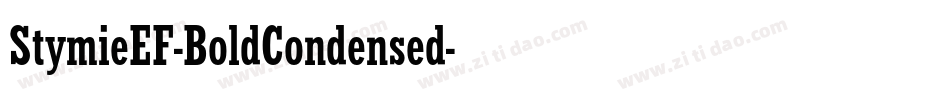 StymieEF-BoldCondensed字体转换