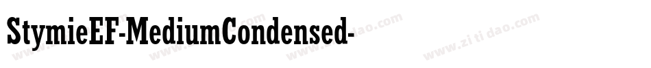 StymieEF-MediumCondensed字体转换