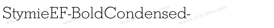 StymieEF-BoldCondensed字体转换