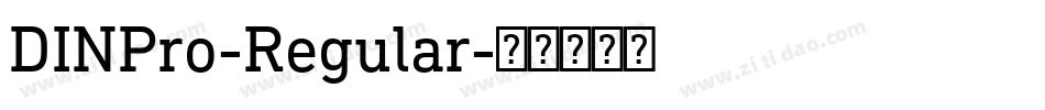 DINPro-Regular字体转换