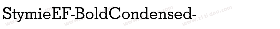 StymieEF-BoldCondensed字体转换