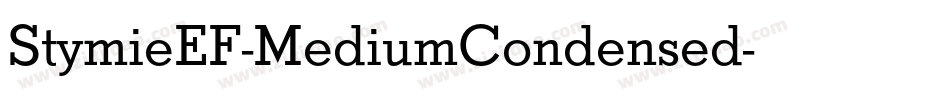 StymieEF-MediumCondensed字体转换