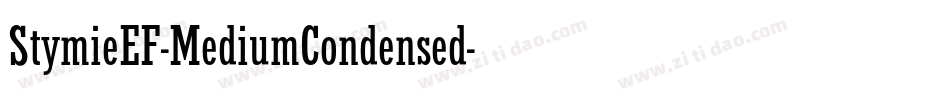 StymieEF-MediumCondensed字体转换